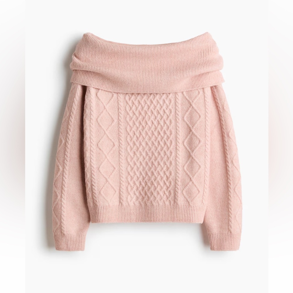 H&M OFF-THE-SHOULDER SWEATER - Picture 5 of 8
